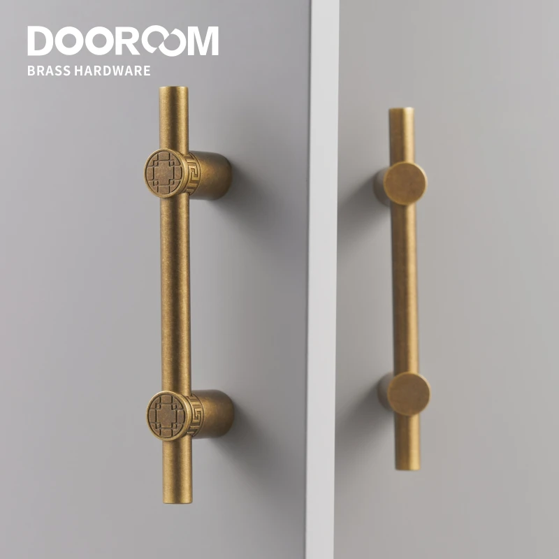 Dooroom латунная мебель ручки современный желтый бронзовый шкаф комод обувной ящик