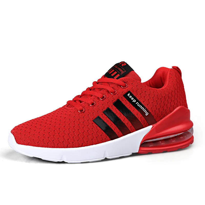 

New Red Green Men Air-Permeable Mesh Sneaker Summer Lightweight Running Shoes Durable Comfortable Wear For Leisure Sports 38-46