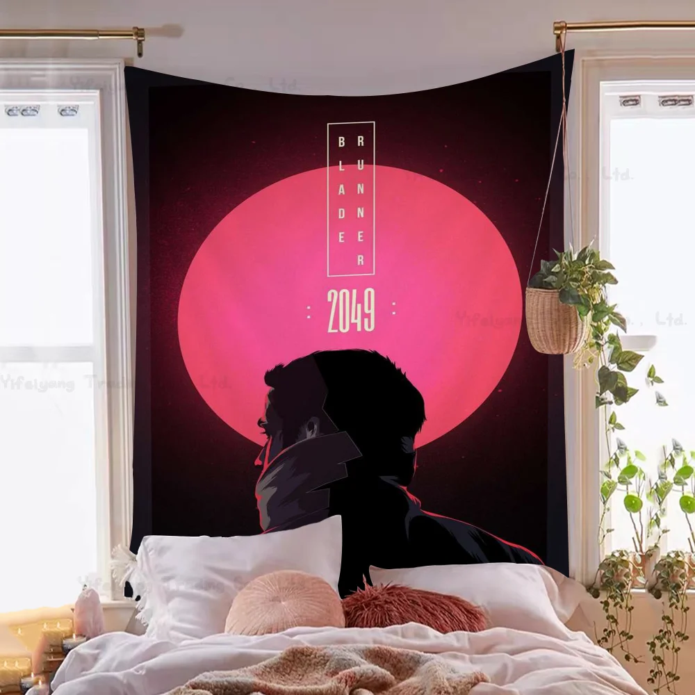 Бегун с лезвием из фильма красочный гобелен настенный цветком хиппи настенные