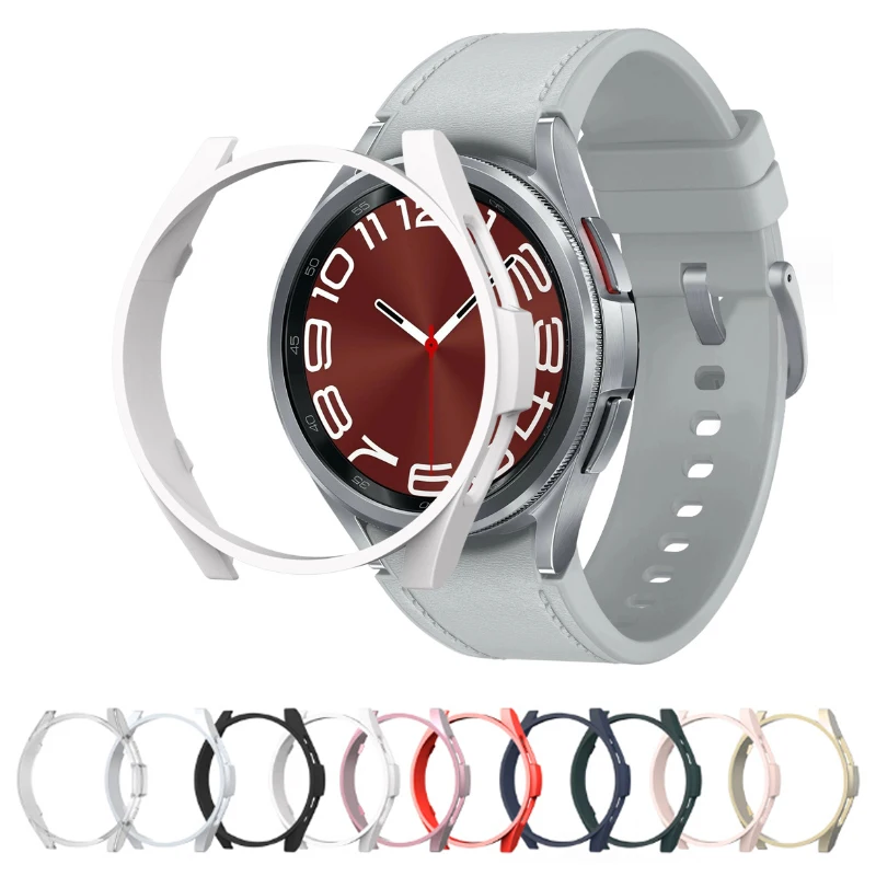 

Hard PC Case for Samsung Galaxy Watch 6 Classic 47mm 43mm Protective Bumper Shell for Galaxy Watch 6 40mm 44mm Protector Cover
