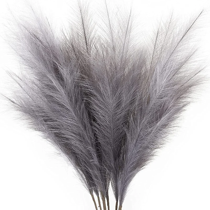 

Pampas Grass Decor, Pompous Grass Plants For Wedding Kitchen Yard Home Decor, Boho Pampas Grass/ Home Life (Gray)