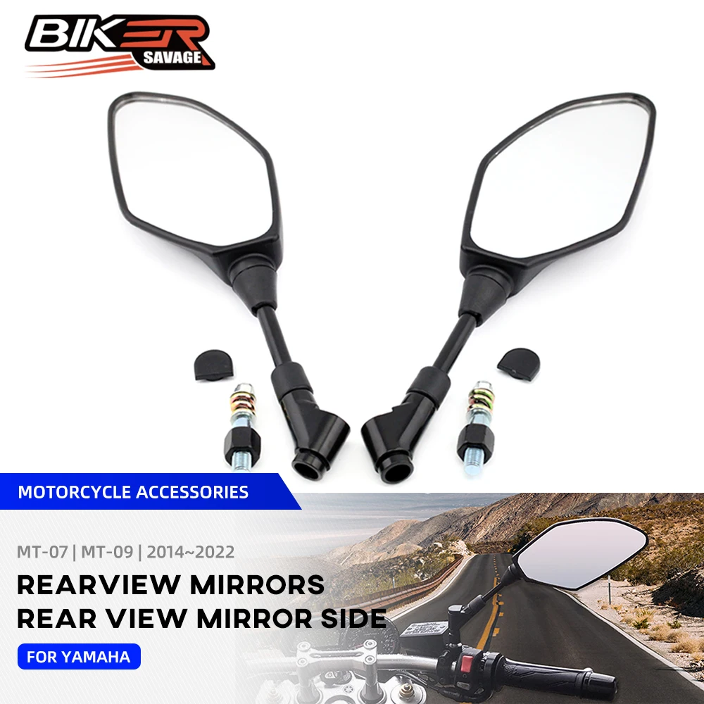 

Зеркало заднего вида MT07 MT09 для мотоцикла YAMAHA Tracer 700 900 Tenere T7 FZ-6N FZ07 FZ09 MT03 MT25, боковое зеркало заднего вида