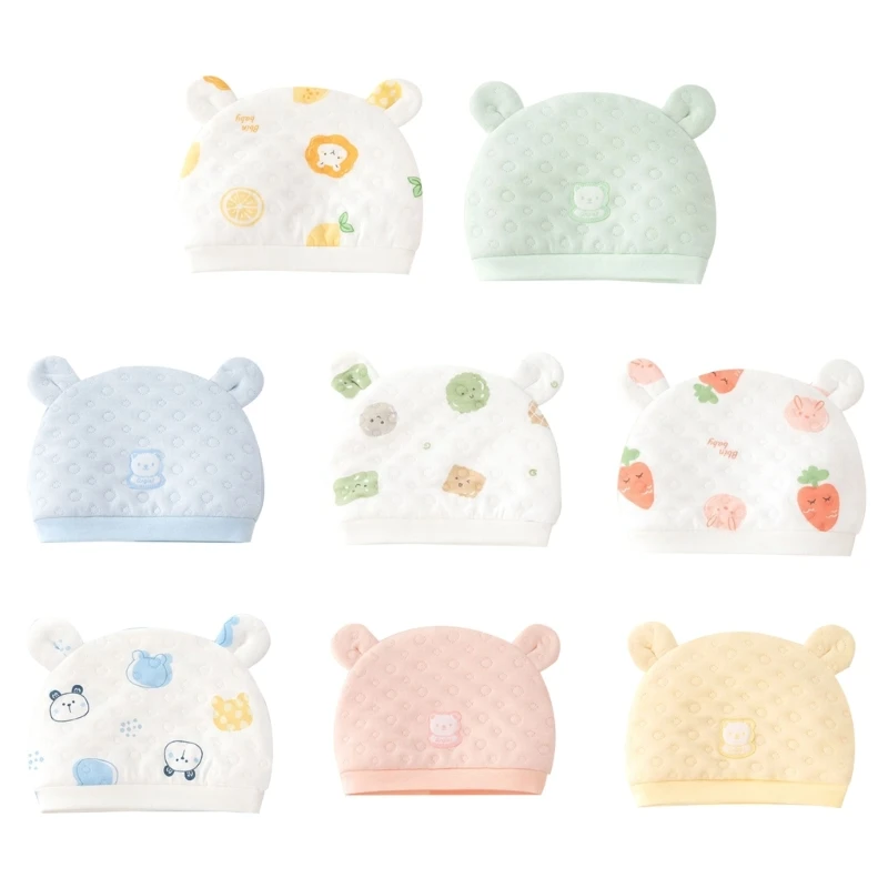 

Эластичная шапочка для новорожденных с мультяшным принтом, шапочка для новорожденных от 0 до 1 месяца