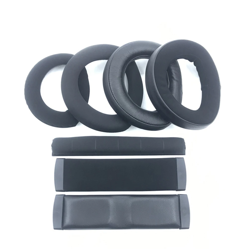 

2 PCS/set Black PU Leather Sheepskin Replacement Ear Pads For Sennheiser HD800 And HD800S Headphones Covers