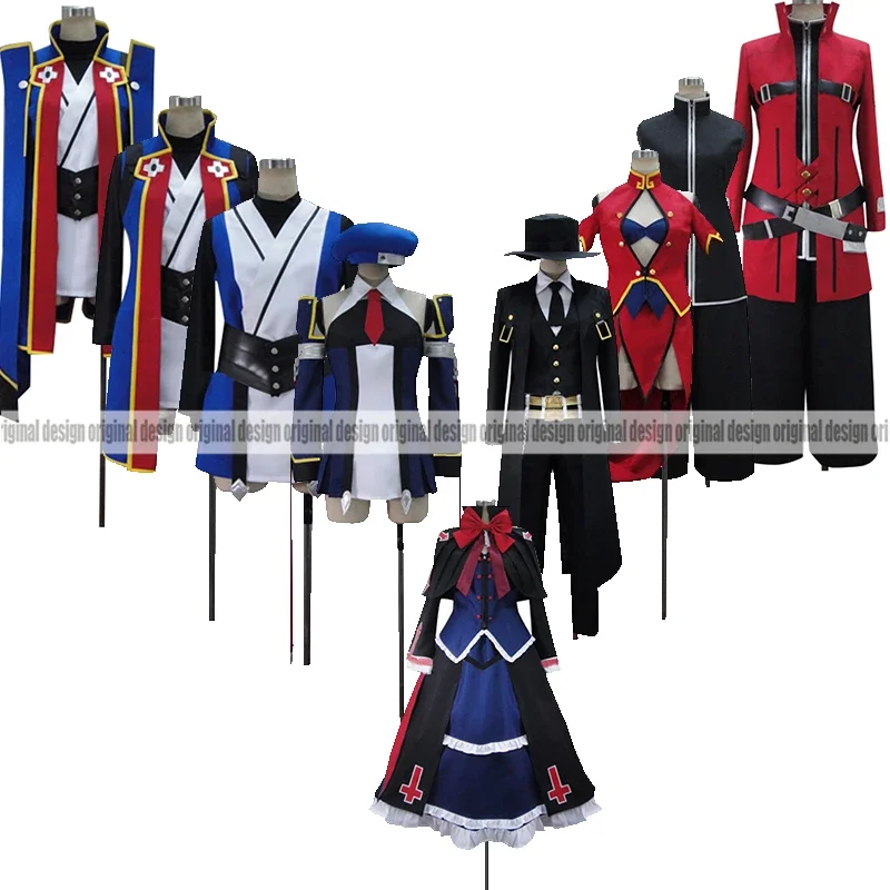 BlazBlue Alter Memory Ragna the Bloodedge Jin Kisaragi Nago Noel Vermillion Одежда Косплей Костюм принимаются по