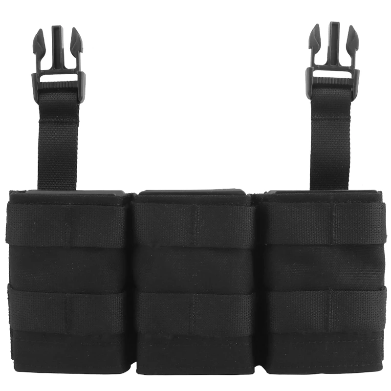 

Durable Portable Tactical Magazine Pouch MOLLE Mag Pouch Carrier Triple Open Top Outdoor Hunting Storage Bag