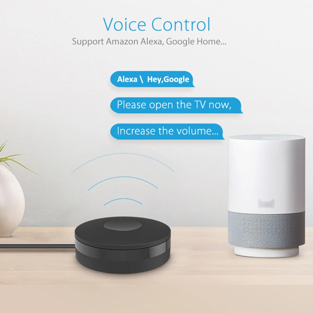 Tuya Smart ИК-пульт дистанционного управления Wi-Fi Универсальный инфракрасный APP Alexa