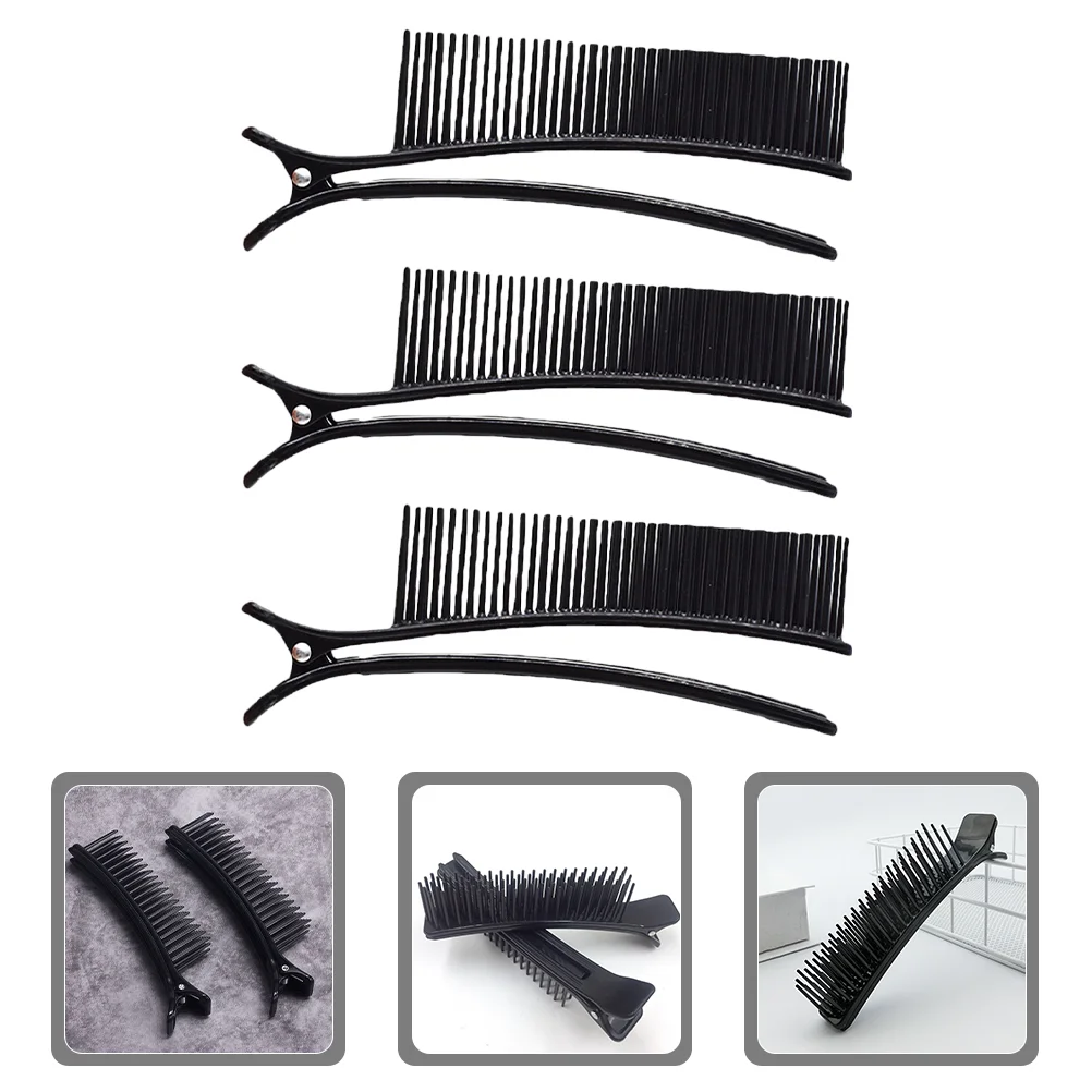 

3 Pcs Clips Hair Salon Hairdressing Sectioning Girl Cutting Rollers Curlers Short Long Root Plastic Curly