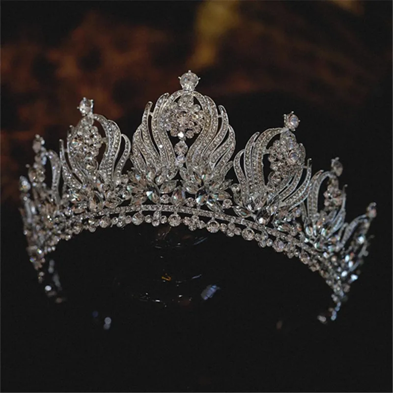 Блестящие короны CC Женские аксессуары свадебный головной убор обручальные