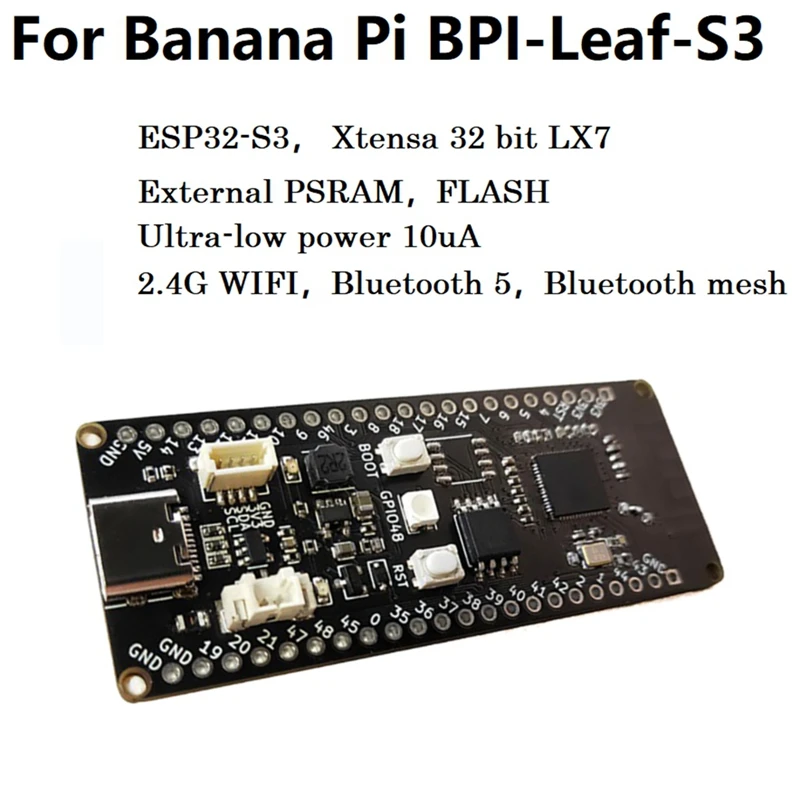 

For Banana PI BPI Leaf S3 Low Power Microcontroller Development Board With ESP32-S3 Chip Xtensa 32 Bit