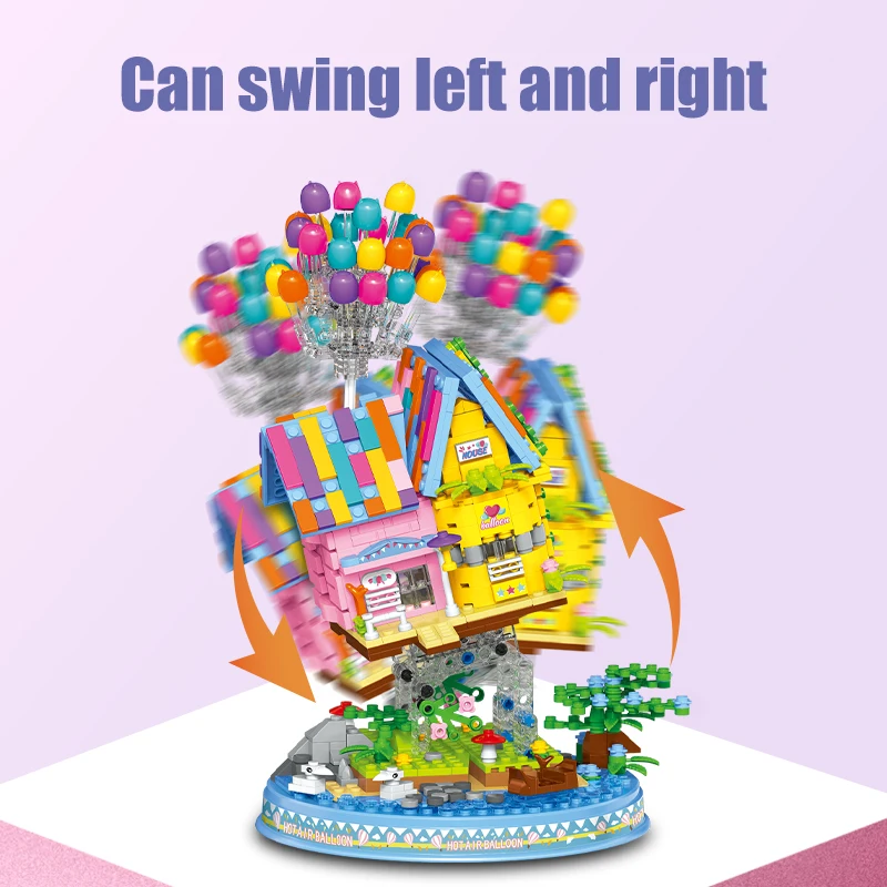 931 + шт Город Друзья подвешенный гравитационный шар Летающий дом строительные