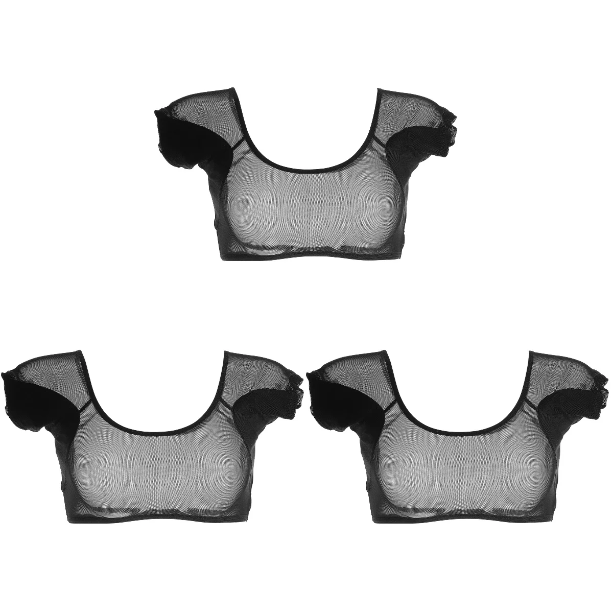 

Mesh Sweatshirt Proof Undershirt Woman Armpit Vest Underarm Lady Washable Girls Athletic Shirts