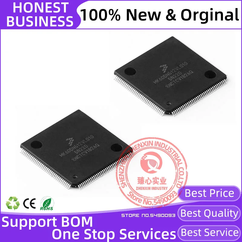 

MK60DN512VLQ10 22 + новые оригинальные микроконтроллеры IC LQFP-144 ARM-MCU KINETIS 512K ENET
