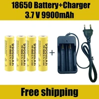 18650 battery rechargeable battery 3 7v 18650 9900mah capacity li ion rechargeable battery for flashlight torch batterycharger