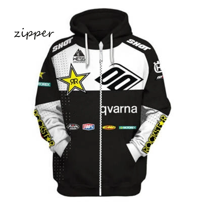 

Spring And Autumn Men's Motorcycle Riding Zipper Pullover Rocket Star Co-Branded Dakar Rally Outdoor Cross-Country Extreme Sport