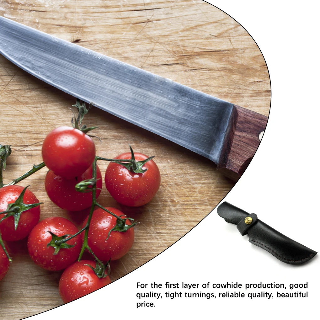 

Ножницы для ножа универсальные прямые из воловьей кожи сумка портативный ножны для фруктов овощей для кухни кемпинга пикника