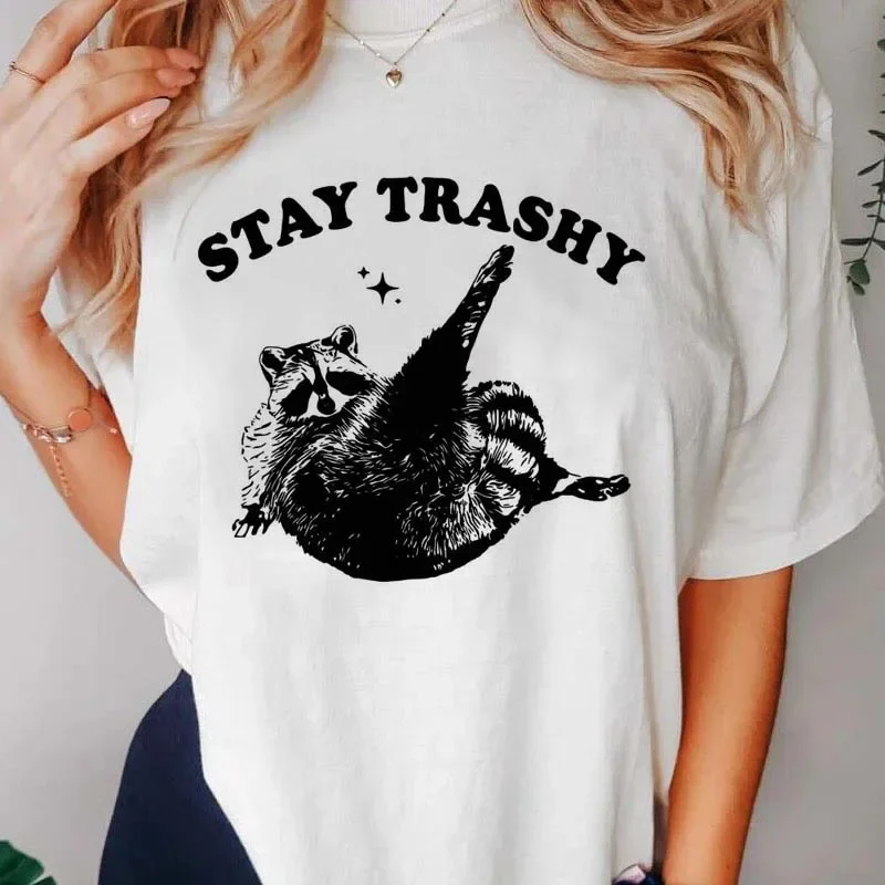 Женская летняя одежда забавная футболка в стиле 19-х с принтом виде надписью Stay