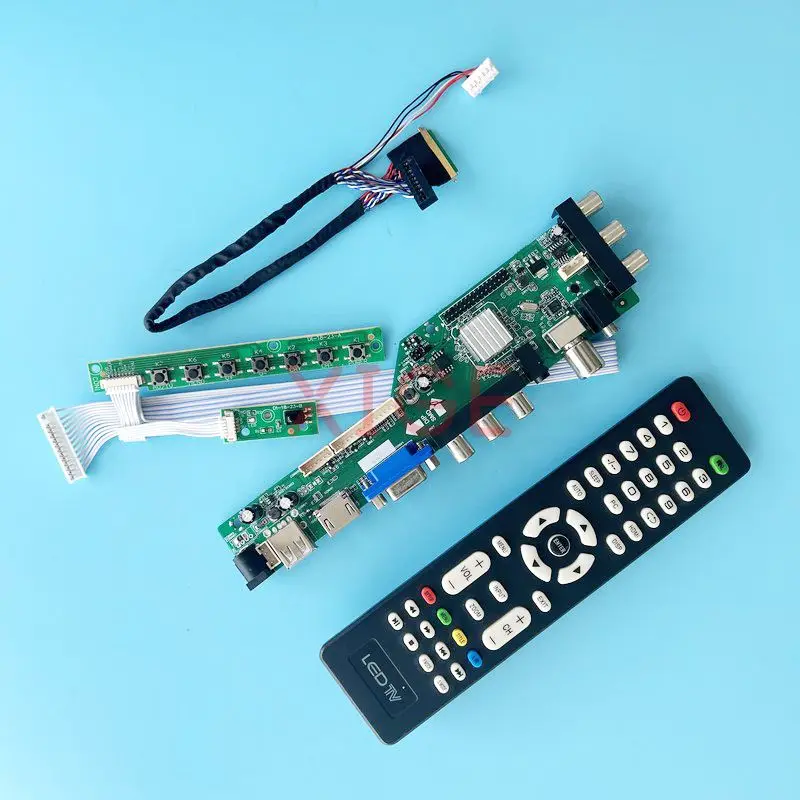 

Плата контроллера драйвера подходит для B133XTN01 M133NWN1 комплект 40-Pin LVDS DVB цифровой сигнал 13,3 "1366*768 USB + DHMI + VGA + 2AV дисплей ноутбука