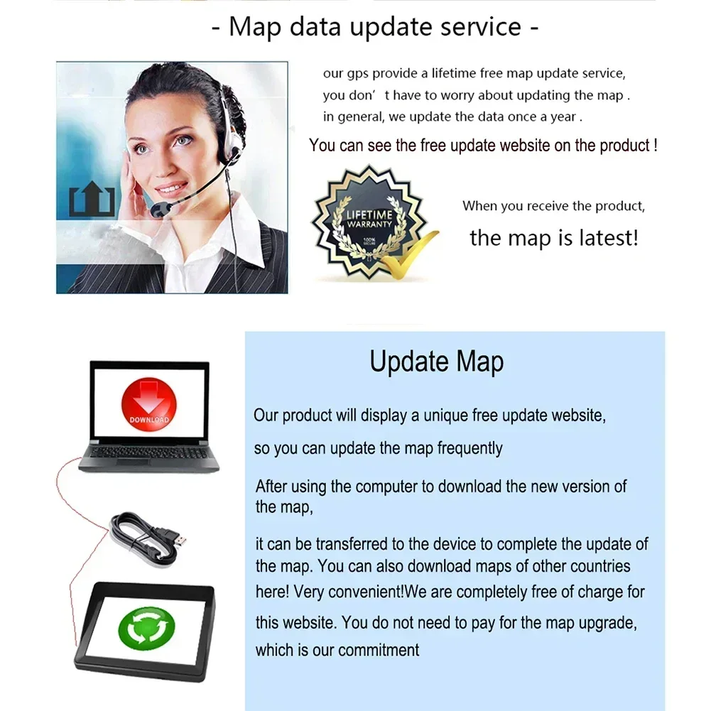 5-дюймовый HD автомобильный GPS-навигатор USB автомобильное зарядное устройство