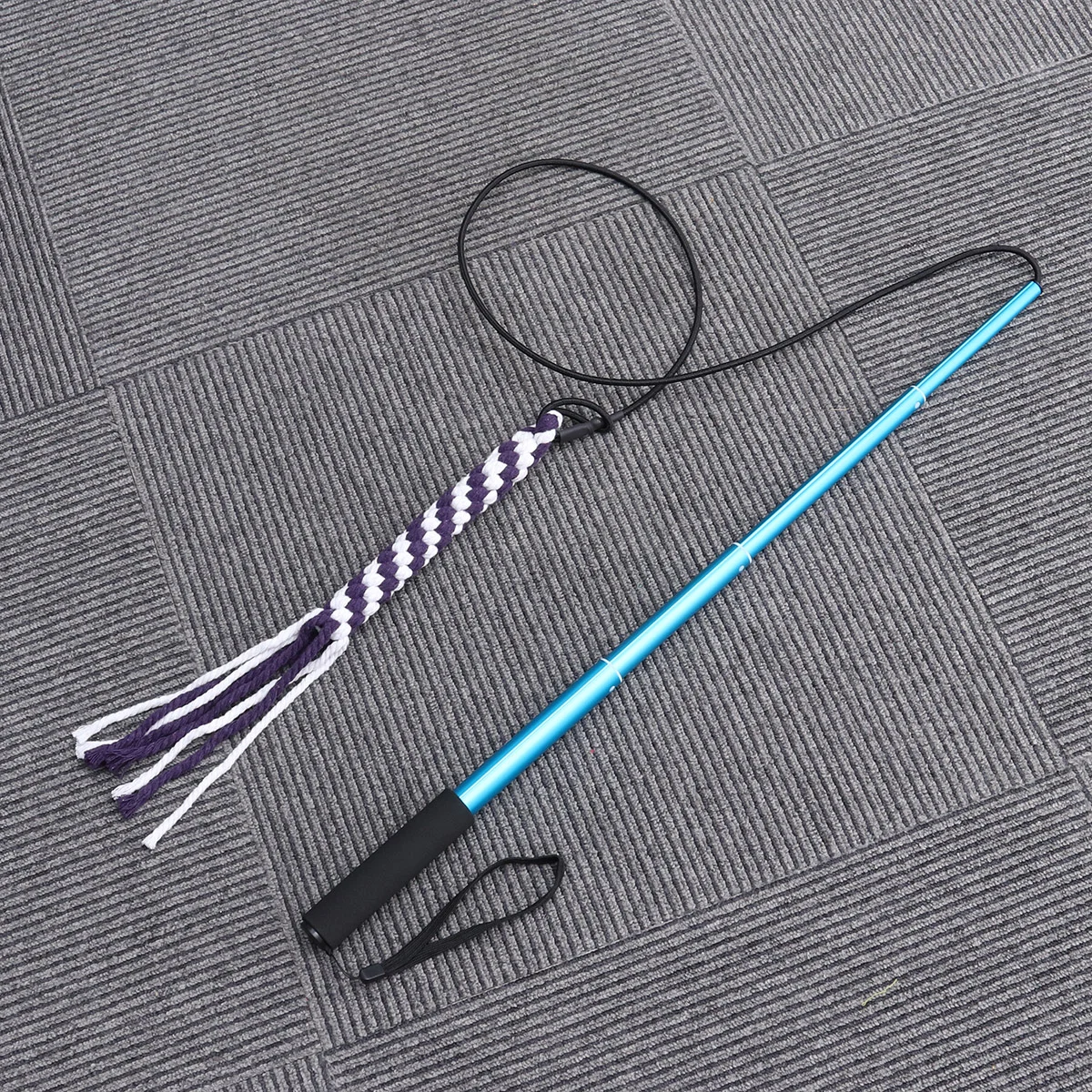 

Interactive Tug Extendable Teaser Wand Teasing Pole Chasing Tail Exercise for Outdoor Pulling Training Size ( Blue )