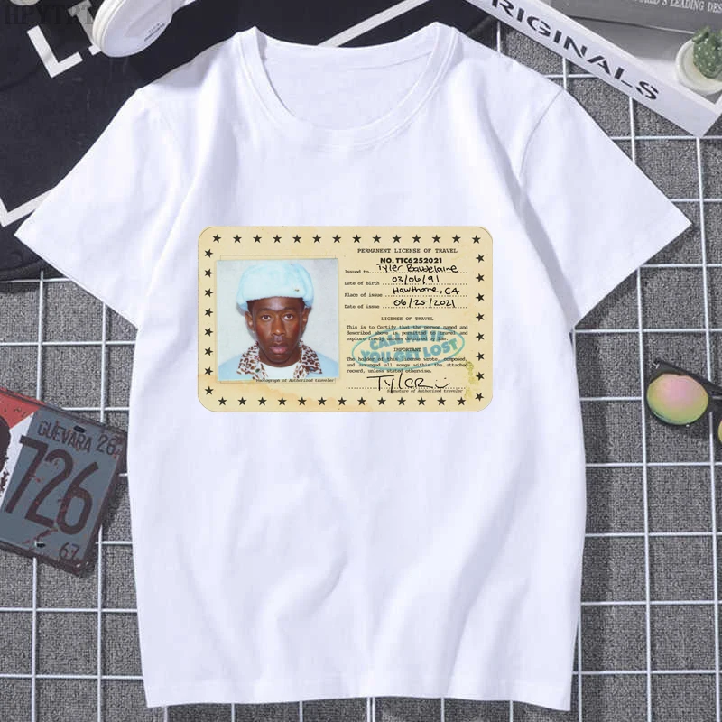 

Hot Sale Trip Tees Tops Popular Funny Tyler The Creator Print T-shirts Couple Fashion Casual O-neck women's Hip hop loose Tees