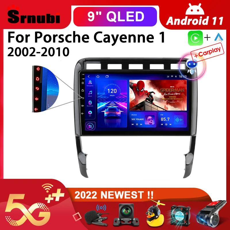 Srnubi Android 11 0 автомобильное радио для Porsche Cayenne 1 2002-2010 мультимедийный видеоплеер 2Din