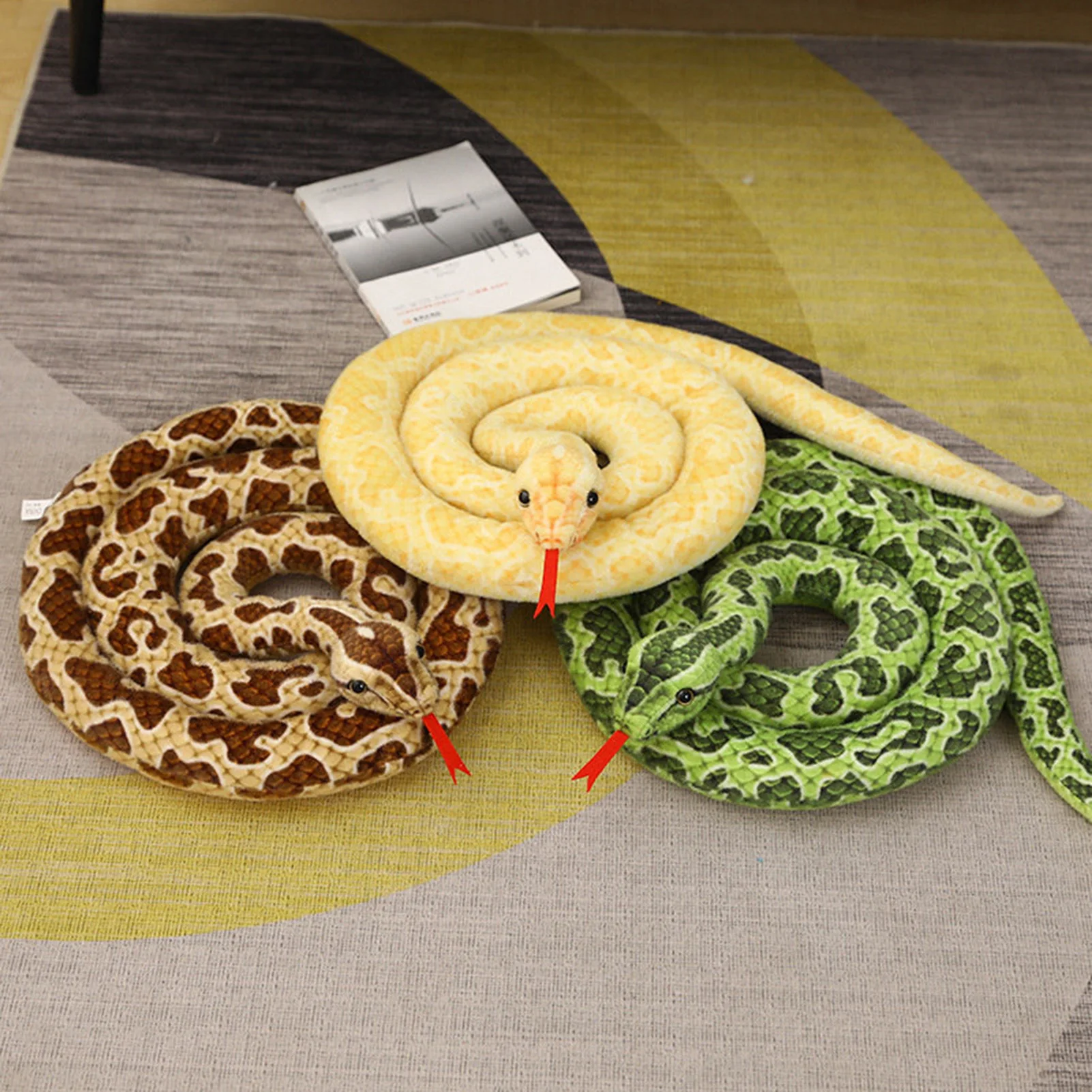 

Plush Simulation Snake Stuffed Dolls Soft Cute Plush Toys For Games Popular Fashion Home Decor Toy Child Game Stuff Doll
