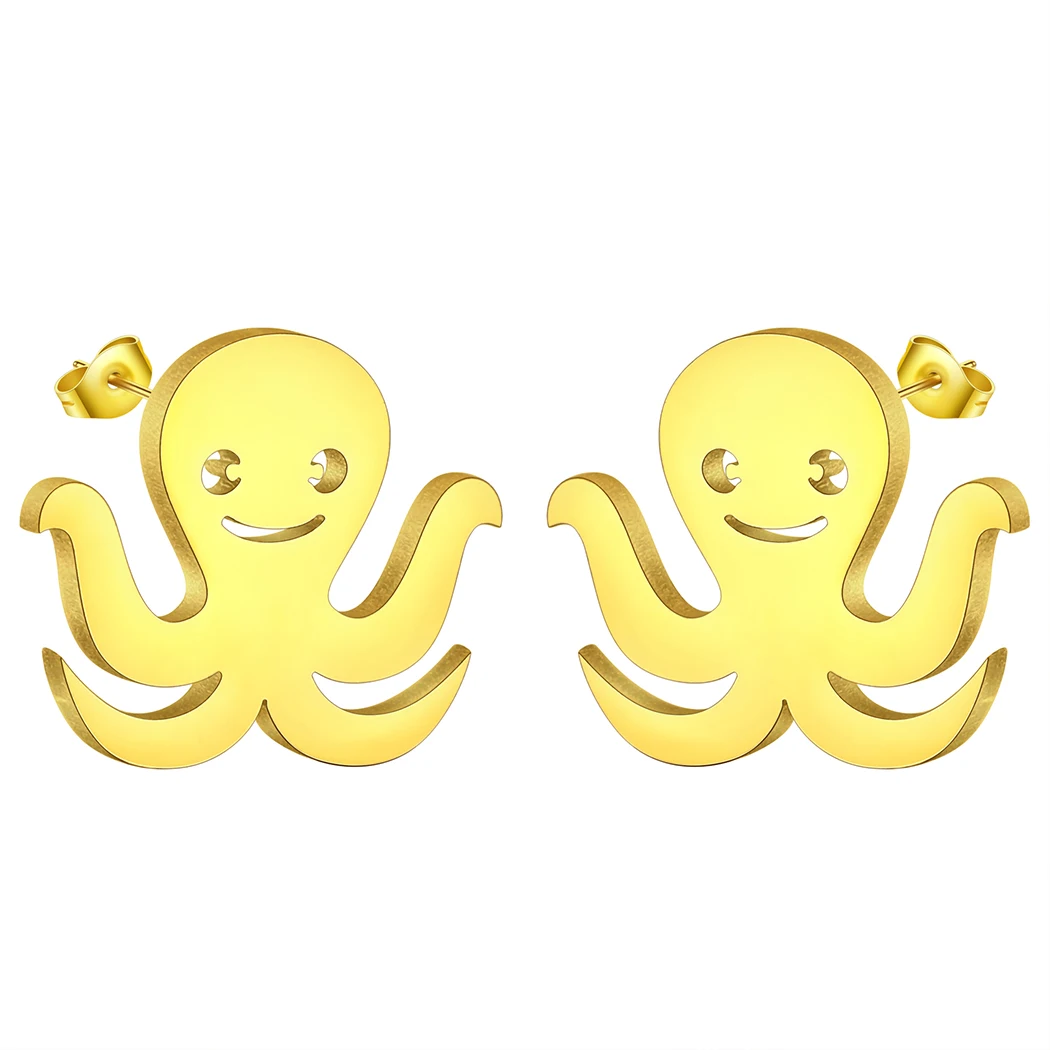 QIAMNI нержавеющая сталь творчество милая Осьминог глубоководная Медуза