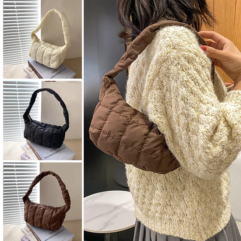 

Однотонная сумка из ткани Оксфорд для женщин, модная маленькая сумочка на одно плечо, саквояж с вышивкой, простая сумка на плечо