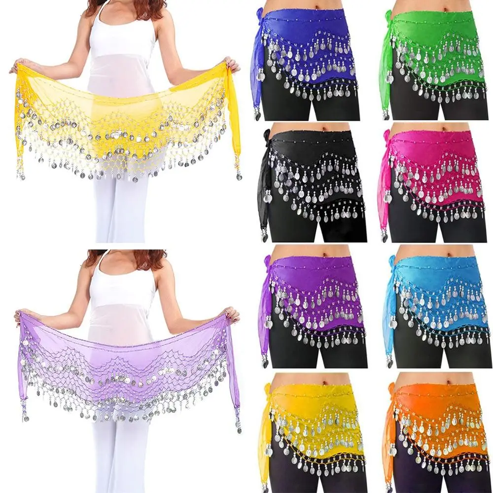 

Women Tassels Sexy Show Costumes Waist Chain Belly Dance Belt Hip Scarf Dancer Skirt