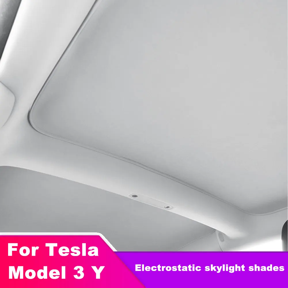 Для Tesla Model 3 Y электростатическая сорпировка солнцезащитный козырек люк на крыше