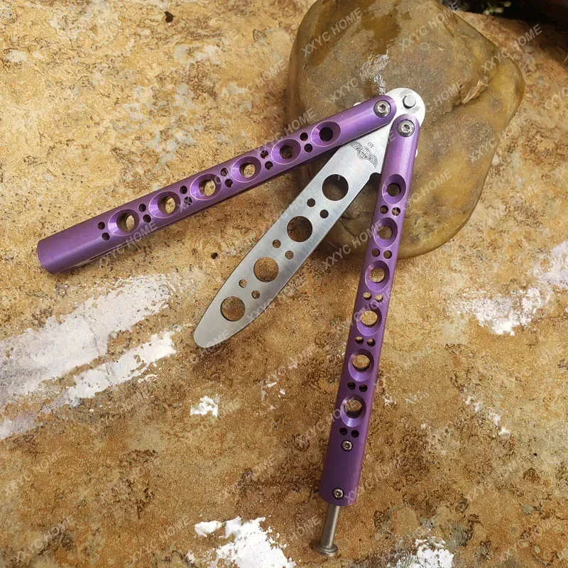 Klasсный нож для trenowania Butterfly li BM40 fioletowy градиентные цветные вставки T4 tytanowania uchwyt 440C