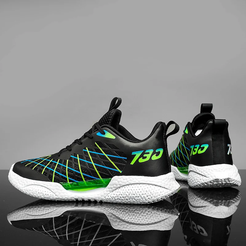2022 New Running Mesh Men Sneakers Casual Lace-up Sneakers Breathable No-slip for Male Tennis Tourist Leisure Sports Shoes 39-44