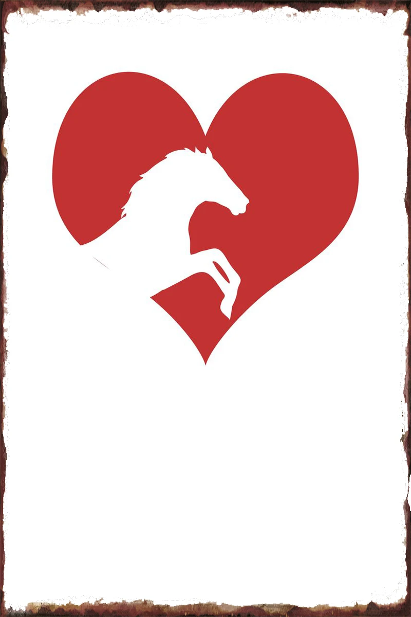 

Horse Girl Horseback Tin Sign Tin Plates Wall Decor Room Decoration Retro Vintage Metal Sign For Man Cave Cafe Pub Home Club