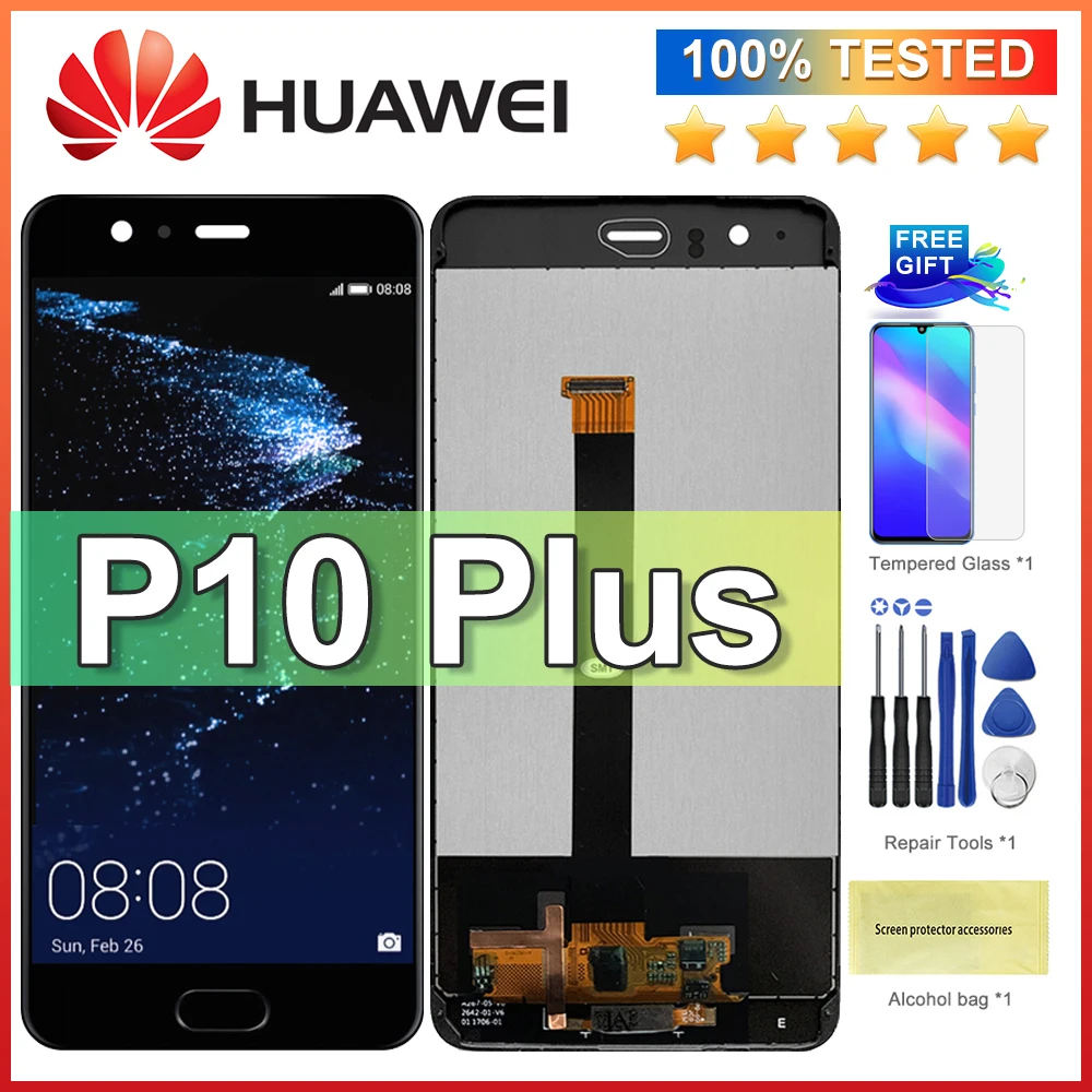 Дисплей 5 ''для Huawei P10 Plus ЖК-дисплей с сенсорным экраном дигитайзер Замена для