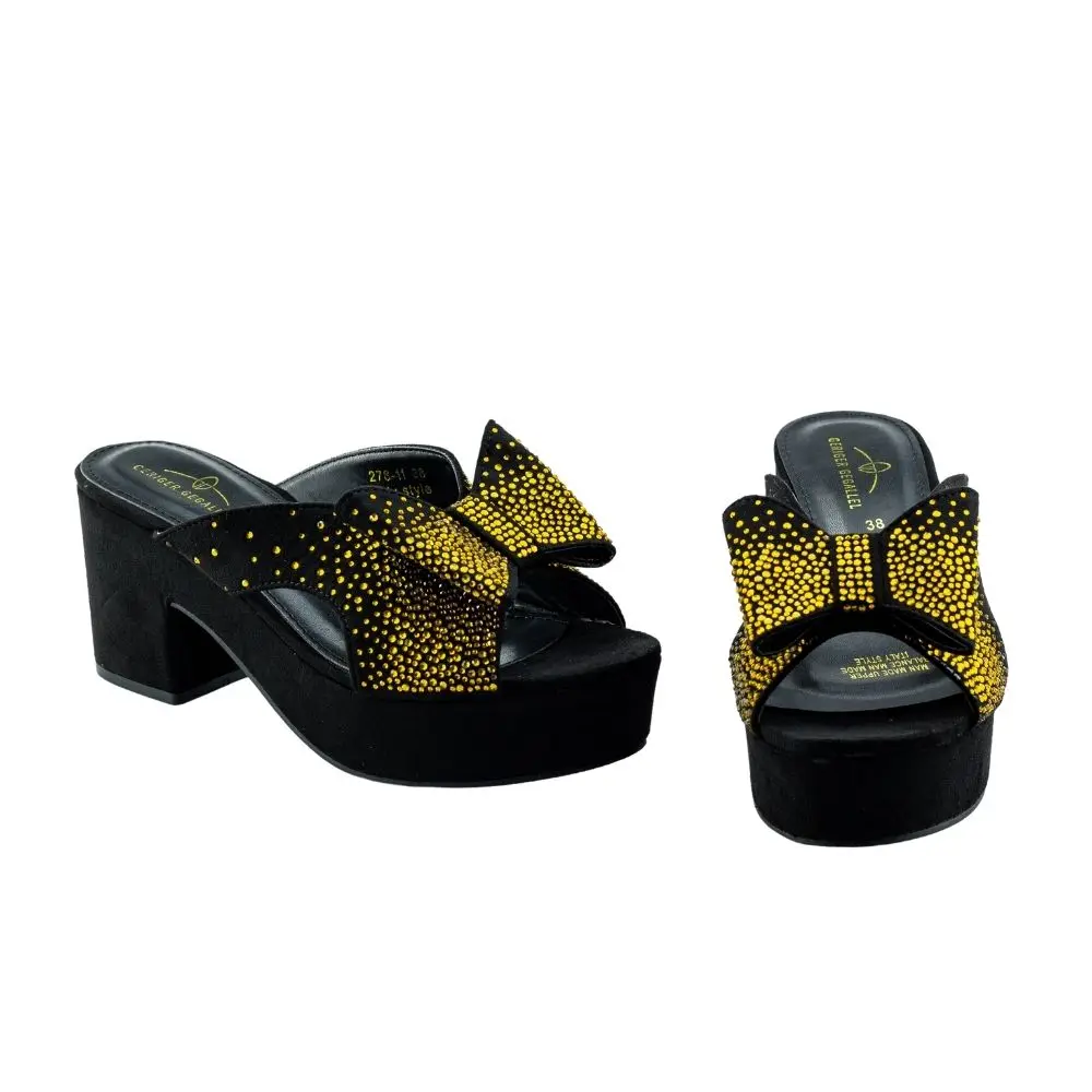 Top Brand Designer Sandals 2022 Bowknot Knotted Front Open Toe Slip on Summer Shoes Plus Size 42 Blue Silver Black Square Heels