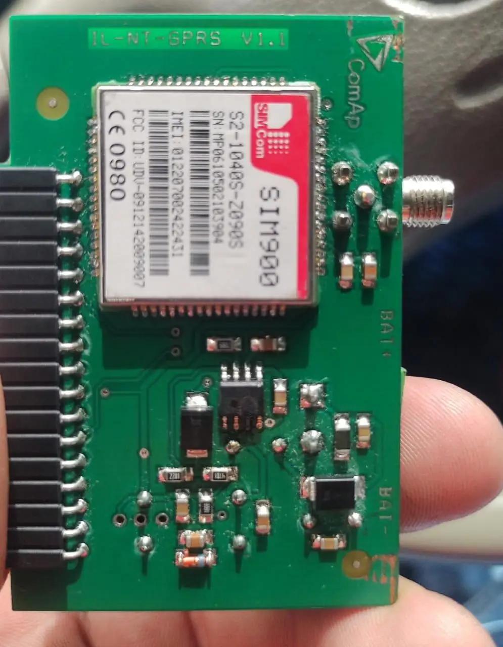 

IL-NT GPRS IL-NT-GPRS, CM2ILN2GXBX GSM / GPRS Modem Plug-In Module ComAp