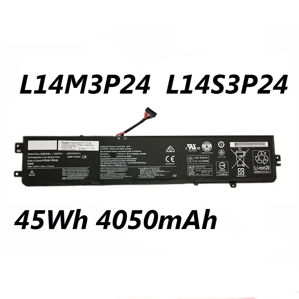 Аккумулятор L14M3P24 L14S3P24 11 1 В 45 Вт-ч 4050 мА · ч для ноутбука Lenovo Xiaoxin 700-14ISK 15ISK легион