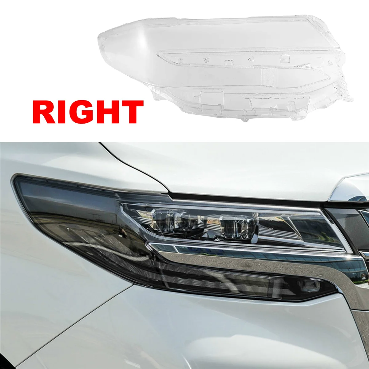 

Передняя правая фара автомобиля, объектив для Alphard 2018-2020, автомобильная фара, лампа, крышка, стекло, замена, прозрачная лампа для автомобиля