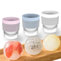 silicone ice cubes mold tray round hockey ice ball mold maker for cocktail whiskey wine ice cream mold bar tools kitchen gadgets