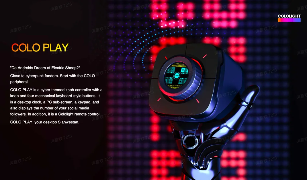 Настольный контроллер для умного дома Cyberpunk настольный смарт-игр потоковая