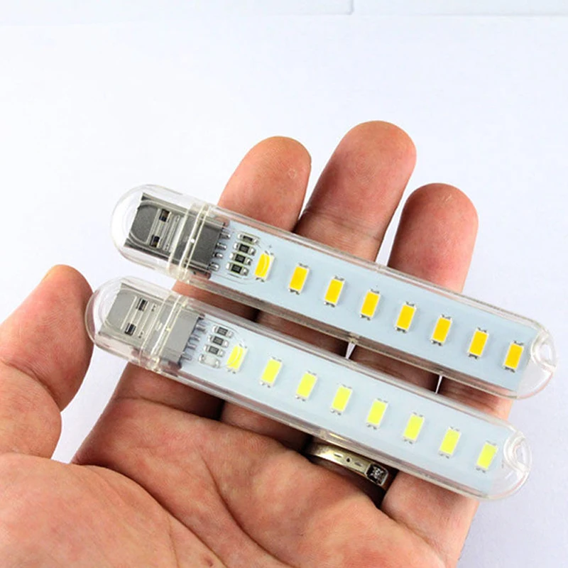 

Портативная USB-лампа для чтения, 5 в пост. Тока, 8 светодиодов