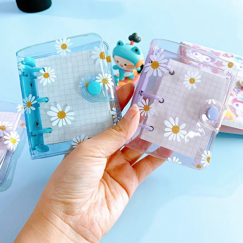 

Mini 3 Hole Daisy Binder Note Planner Organizer Notebook Journal Diary Ring Binder Kawaii School Supplies