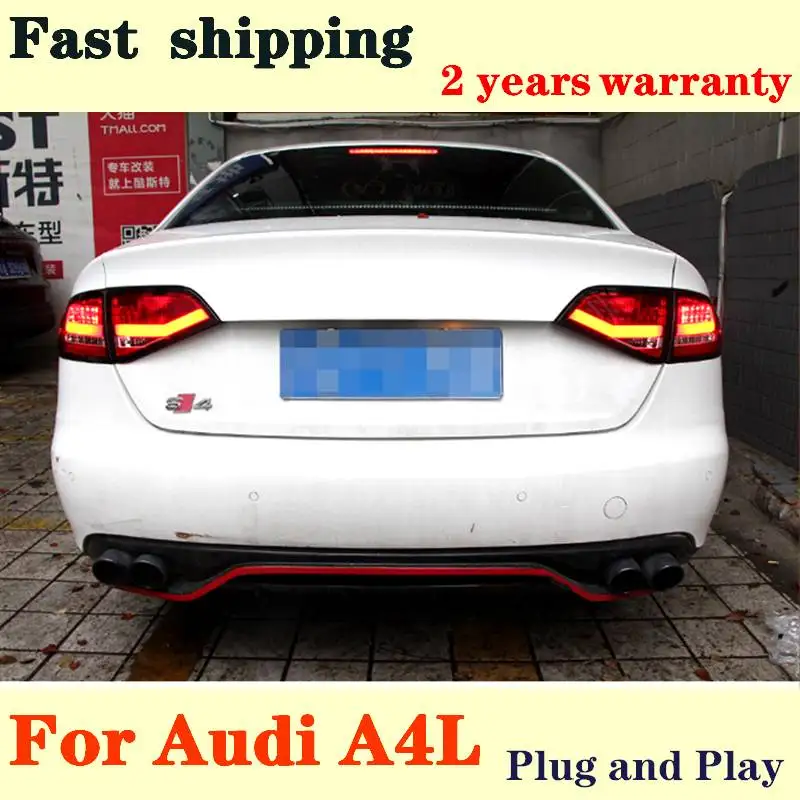

Автомобильный Стайлинг, задсветильник свет для Audi A4 B8, светодиодный задсветильник 2009-2012 A4L, задний фонарь DRL, Задний сигнал поворота, автомоб...