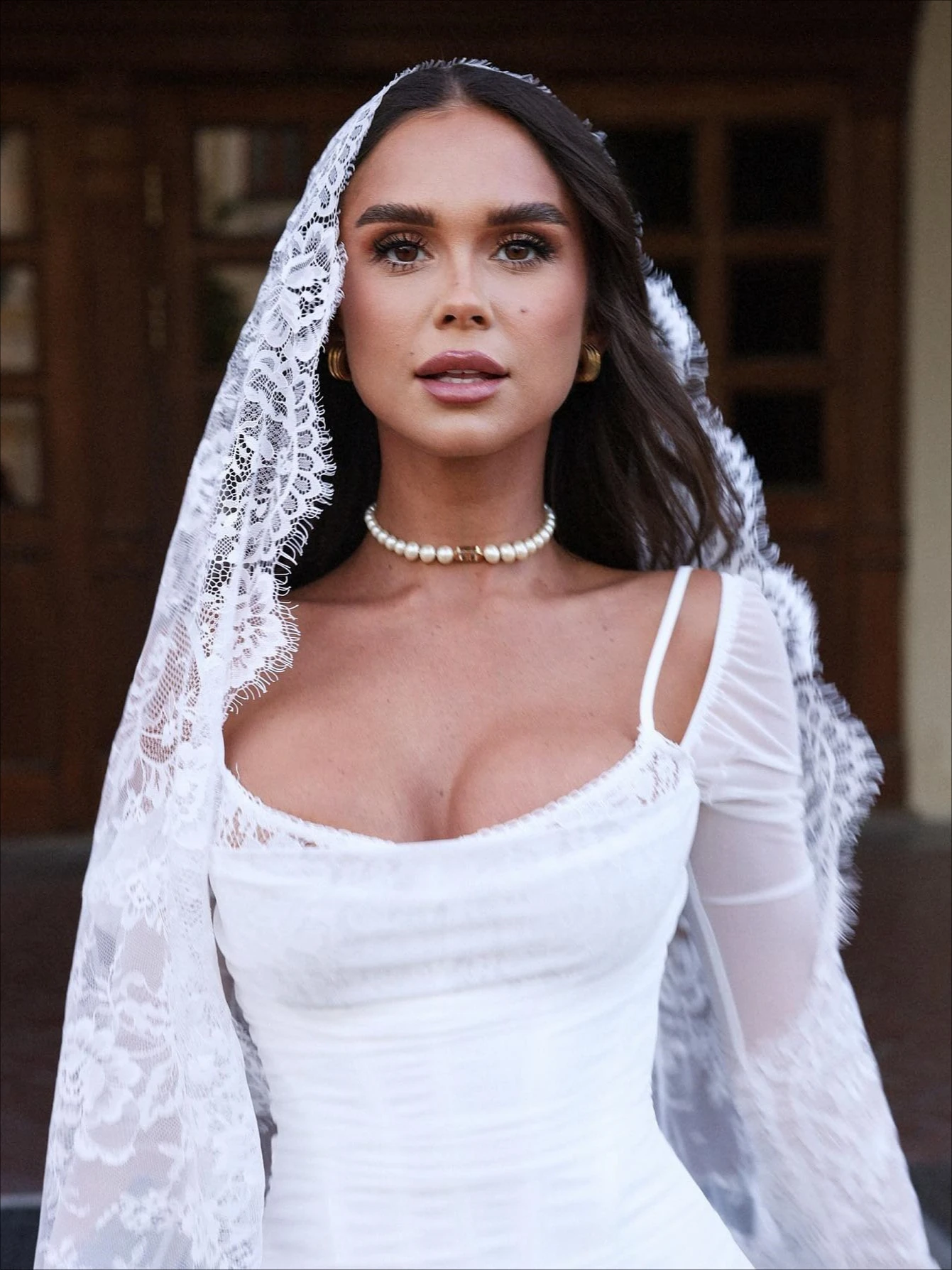 Mingmingxi Сетчатое длинное платье-корсет с длинным рукавом сексуальное облегающее