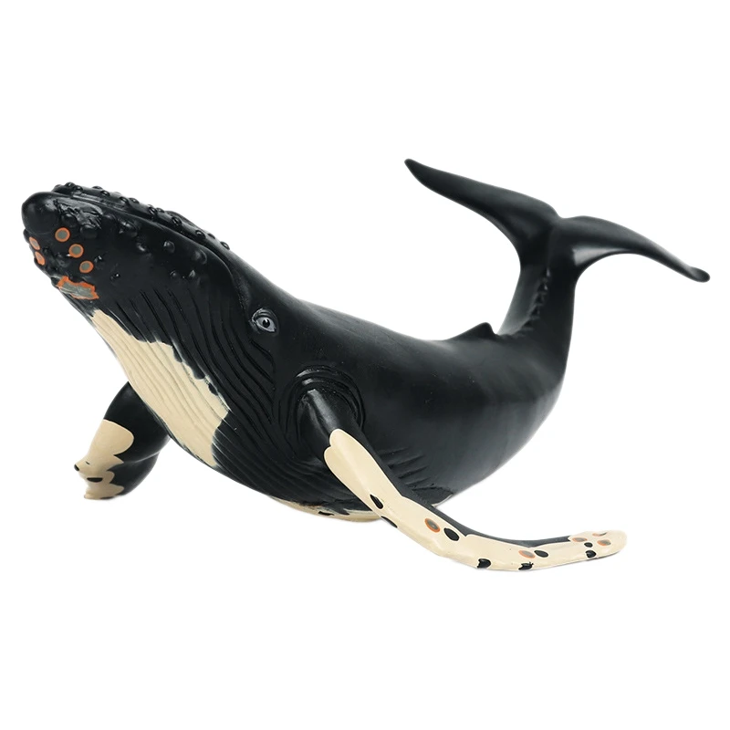 

Simulation Marine Animal Model Soft Rubber Humpback Whale Model Animal Model Ornaments