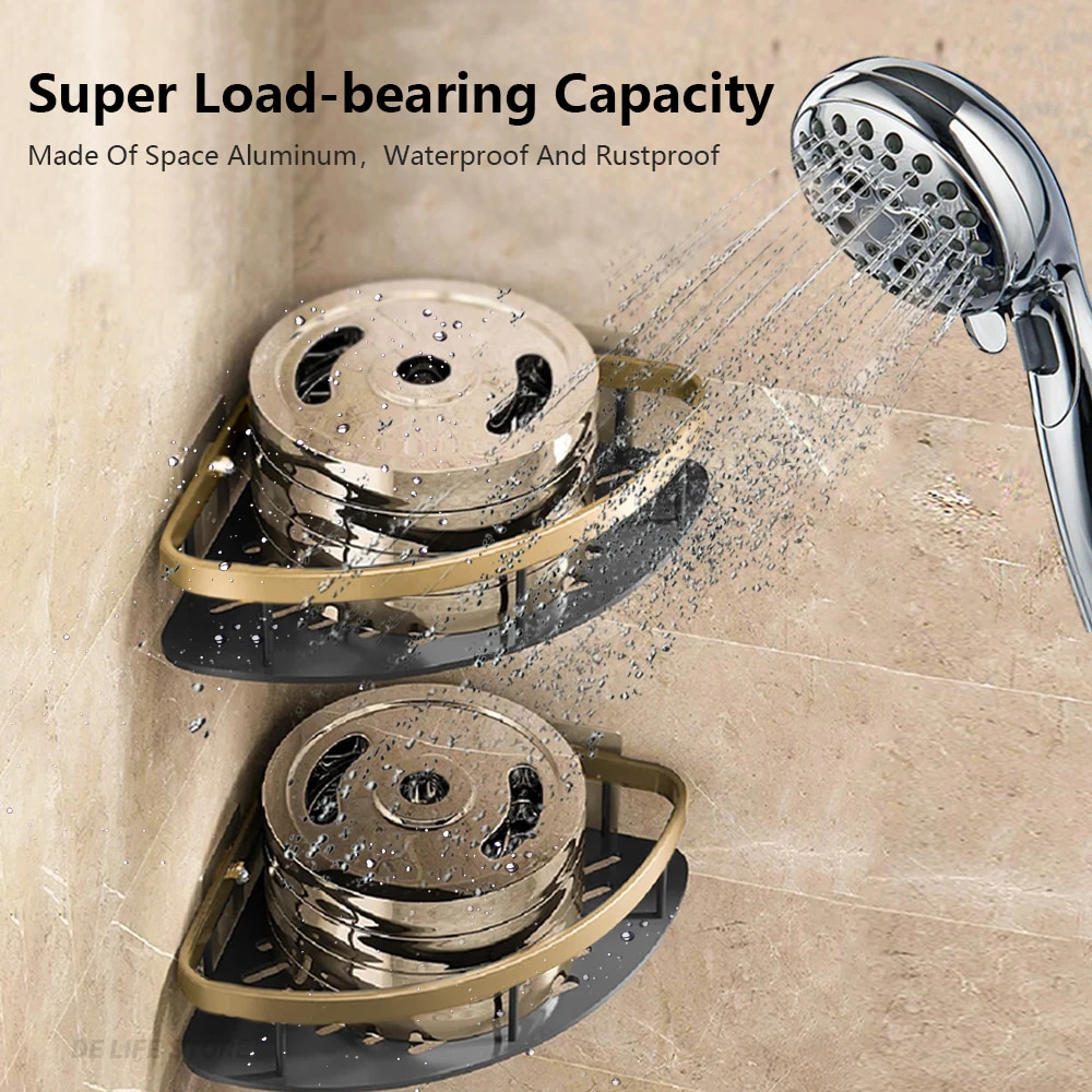 Угловая полка для ванной комнаты хранения шампуня |