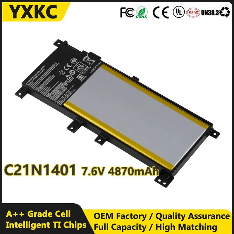Аккумулятор YXKC для ноутбука ASUS F455LJ X455LA Y483L X454L R455L F454L W419L W409L K455L