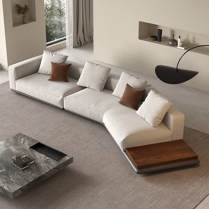 

Genuine Leather Sofa Simple Modern Living Room Irregular Corner Sofa Combination