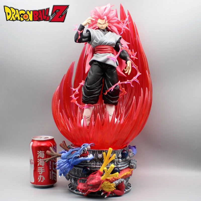 

46cm Large Dragon Ball Z Figure Super Saiyan 3 Son Goku Action Figurines Gk Huge Waves Model Anime Collection Statue Toys Gift